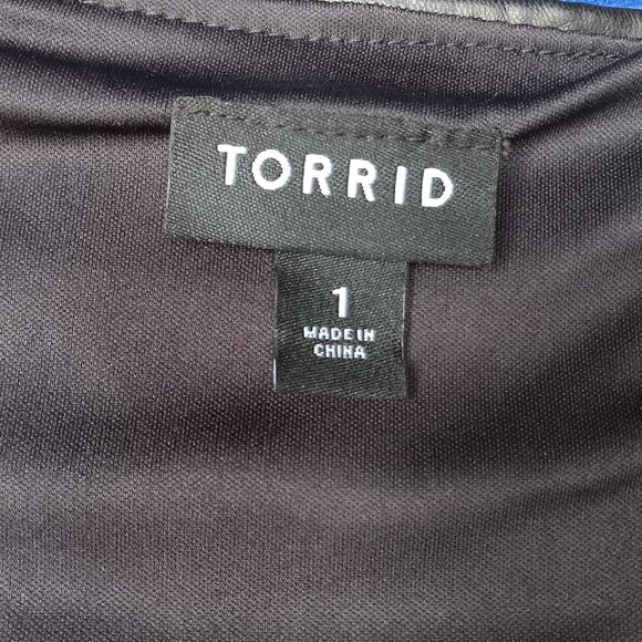 Torrid Black Faux Leather Corset Vest - Picture 9 of 9